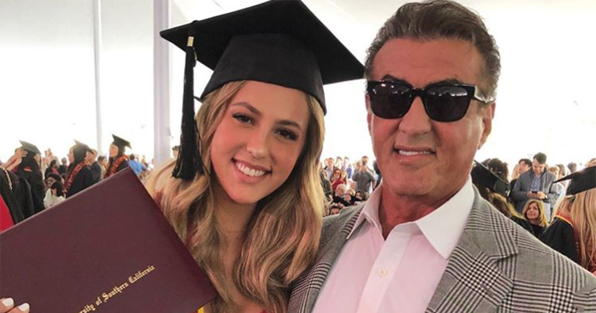 Sylvester Stallone celebrates his daughter Sophia’s graduation from USC