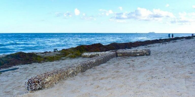 Cross-on-beach