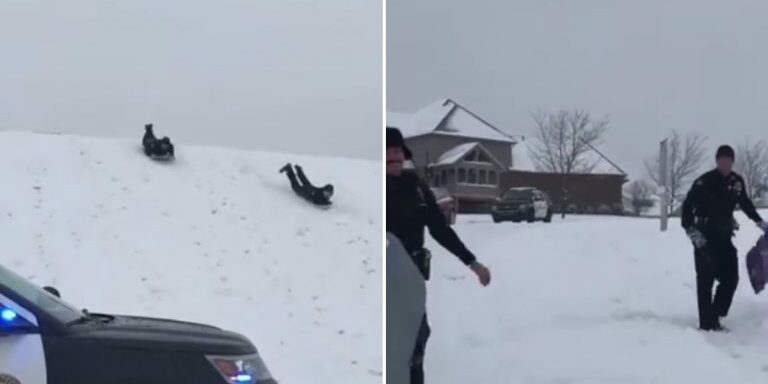 Police-Go-Sledding