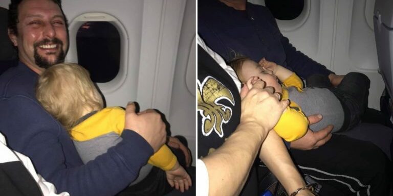 Strangers-Help-Mother-on-Plane