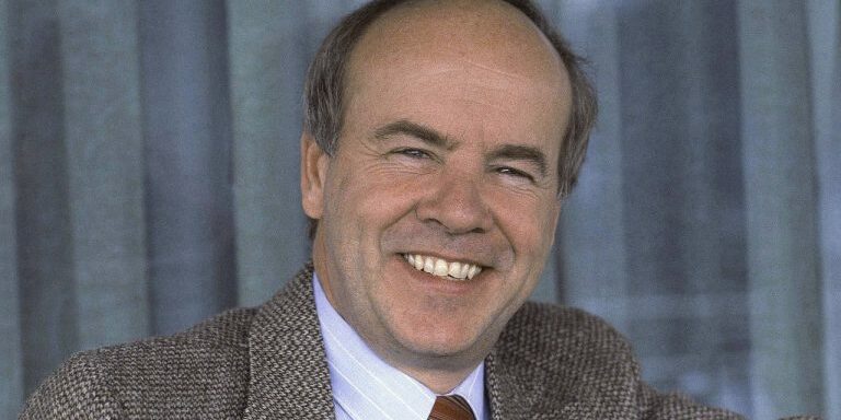 FILE - A Feb. 15, 1983 file photo shows comedian Tim Conway. Conway, the stellar second banana to Carol Burnett who won four Emmy Awards on her TV variety show, died Tuesday, May 14, 2019, after a long illness in Los Angeles, according to his publicist. He was 85.  (AP Photo/WF, File)